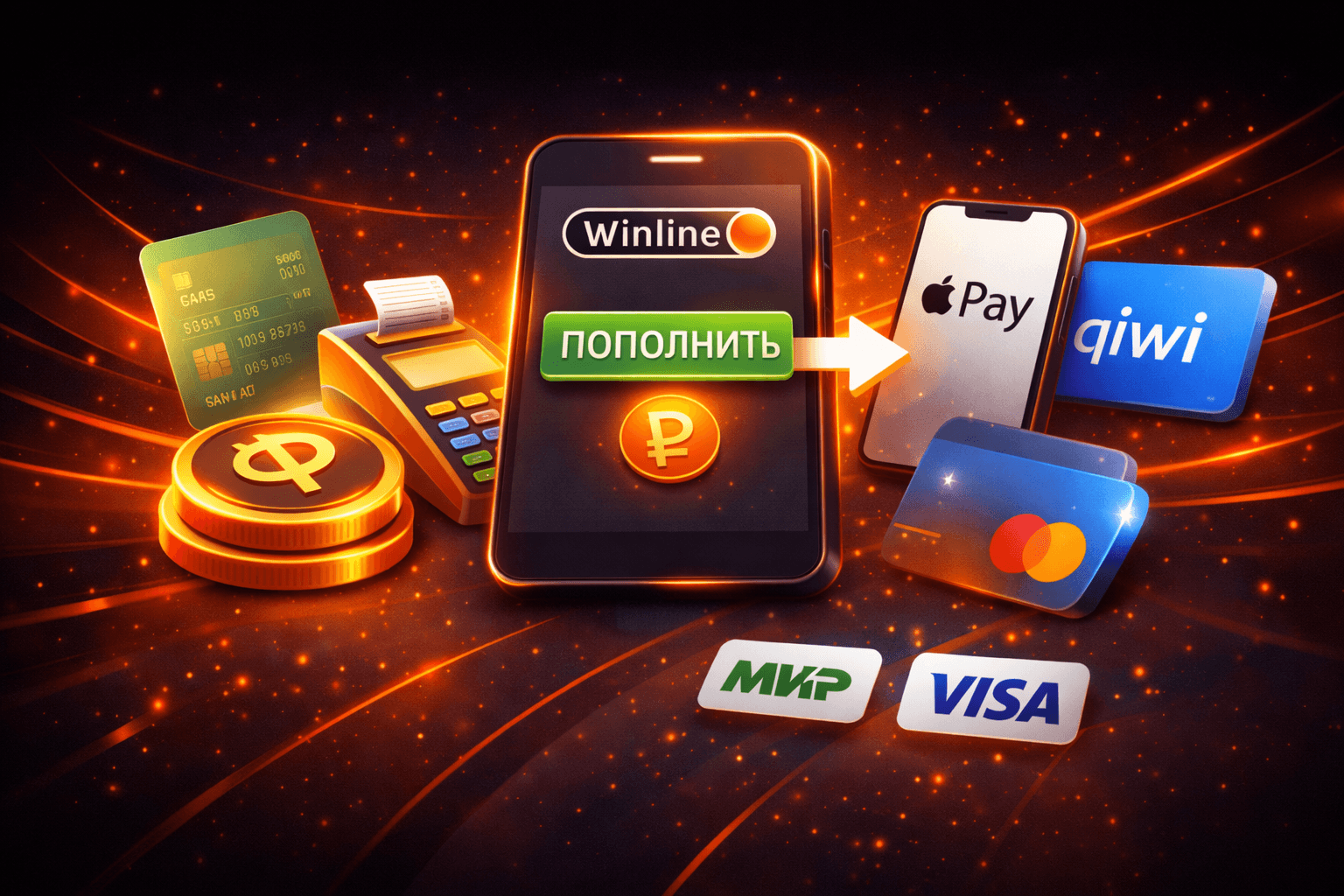 Как пополнить счет в Winline - все возможные способы
